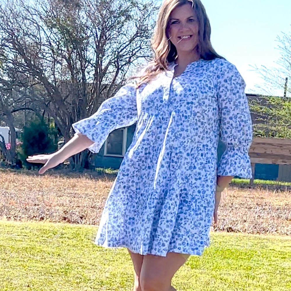 Crown & Ivy Dress 3 Tiered Swing Dress